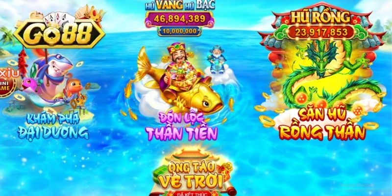 Điểm danh 3 siêu phẩm bắn cá GO88 đình đám nhất