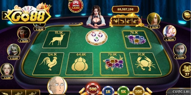 Hướng dẫn chơi game Bầu Cua tại GO88