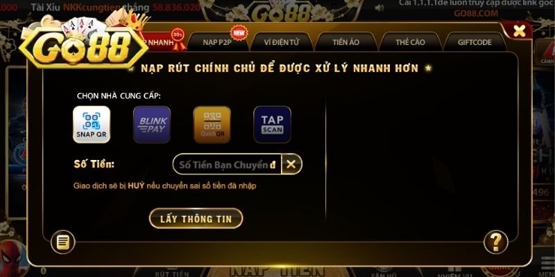 Những lưu ý quan trọng bạn cần biết khi nạp tiền GO88