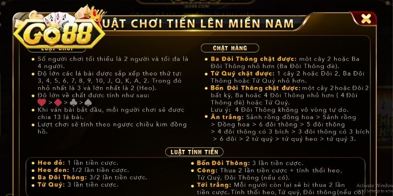 Quy trình tham gia chơi game bài GO88 dễ hiểu cho tân binh