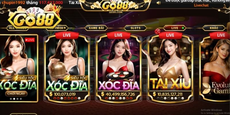 Sơ lược về sảnh Casino GO88