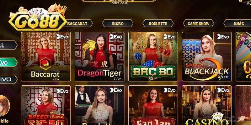 Top 3 game Casino GO88 hấp dẫn, chơi là ghiền