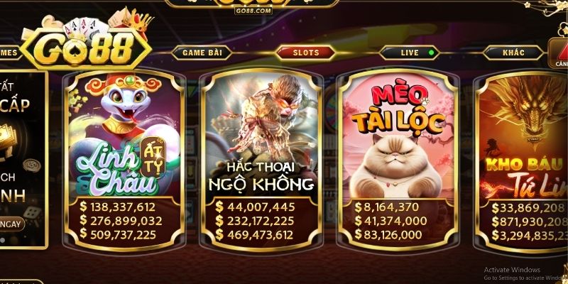 Top game nổ hũ đỉnh cao không nên bỏ lỡ tại GO88